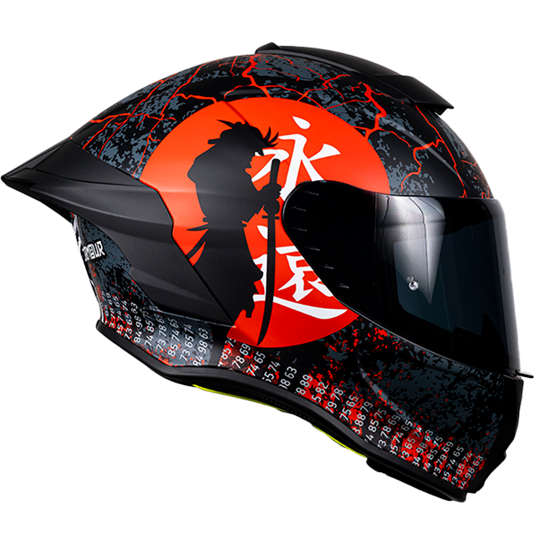 CASCO INTEGRAL BUSTER RIDER ARMOUR ROJO KOV