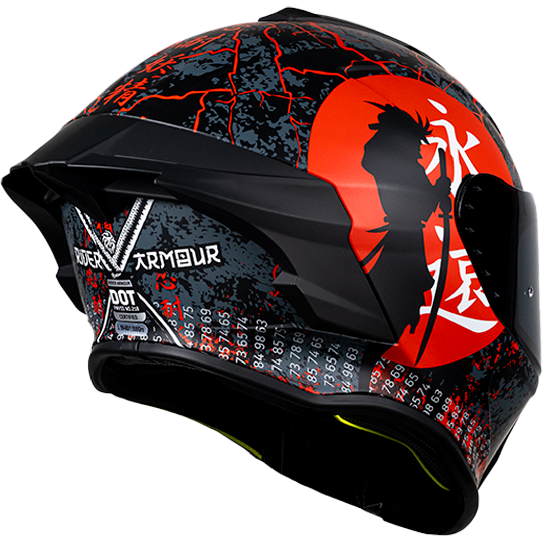 CASCO INTEGRAL BUSTER RIDER ARMOUR ROJO KOV