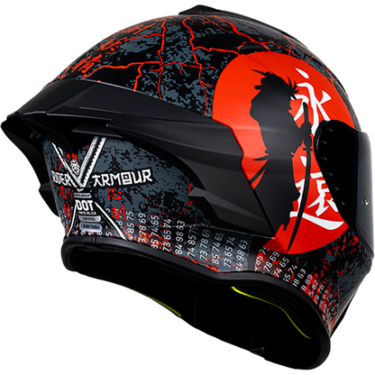 CASCO INTEGRAL BUSTER RIDER ARMOUR ROJO KOV