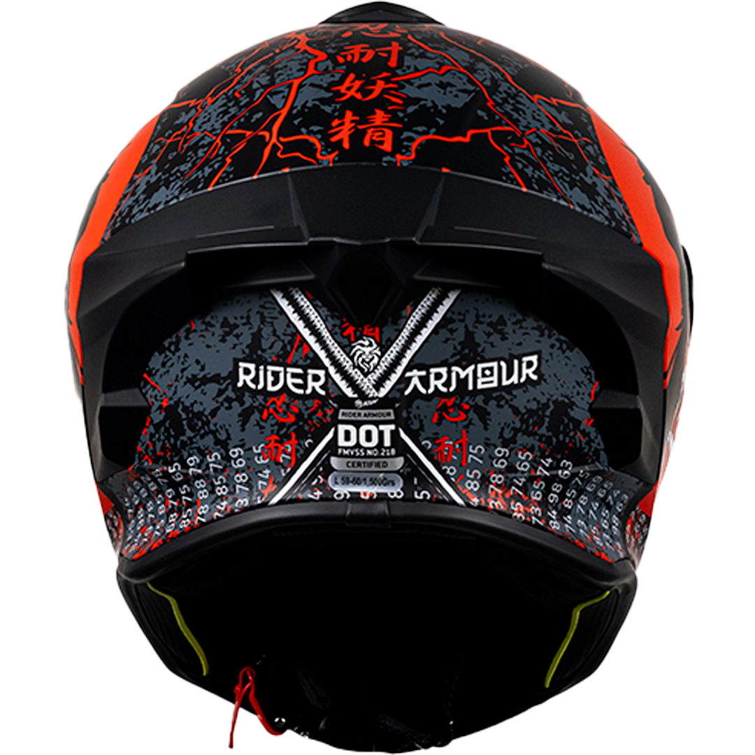 CASCO INTEGRAL BUSTER RIDER ARMOUR ROJO KOV