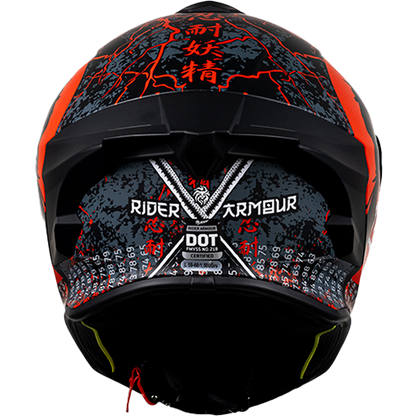 CASCO INTEGRAL BUSTER RIDER ARMOUR ROJO KOV