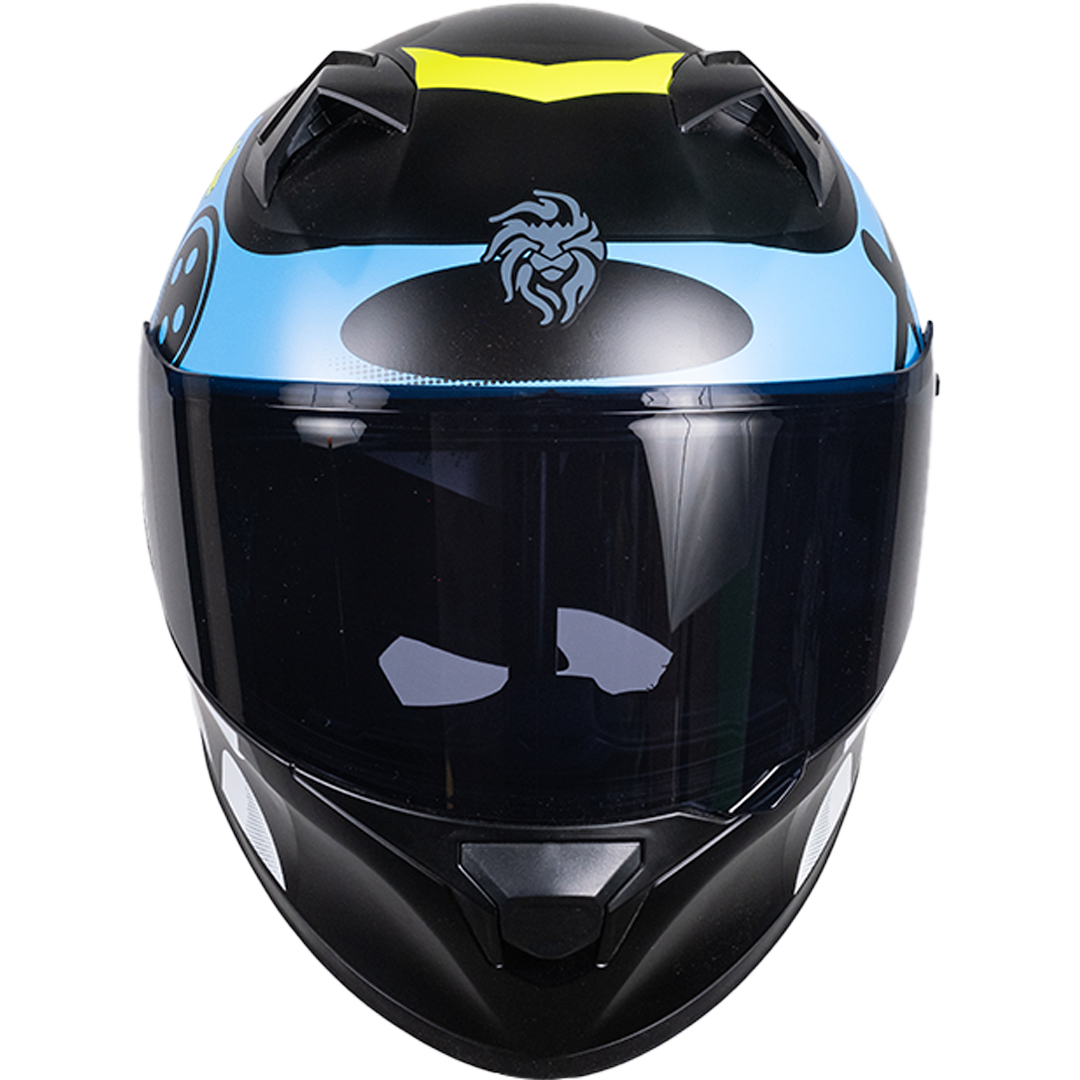 CASCO INTEGRAL PIXEL CRAZY AZUL KOV