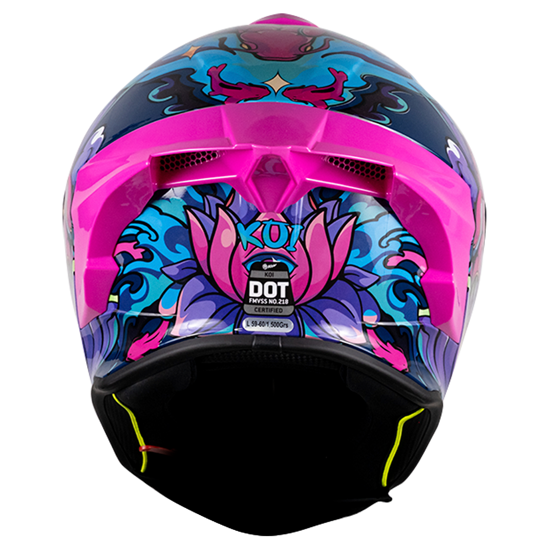 CASCO INTEGRAL BUSTER KOI ROSA KOV