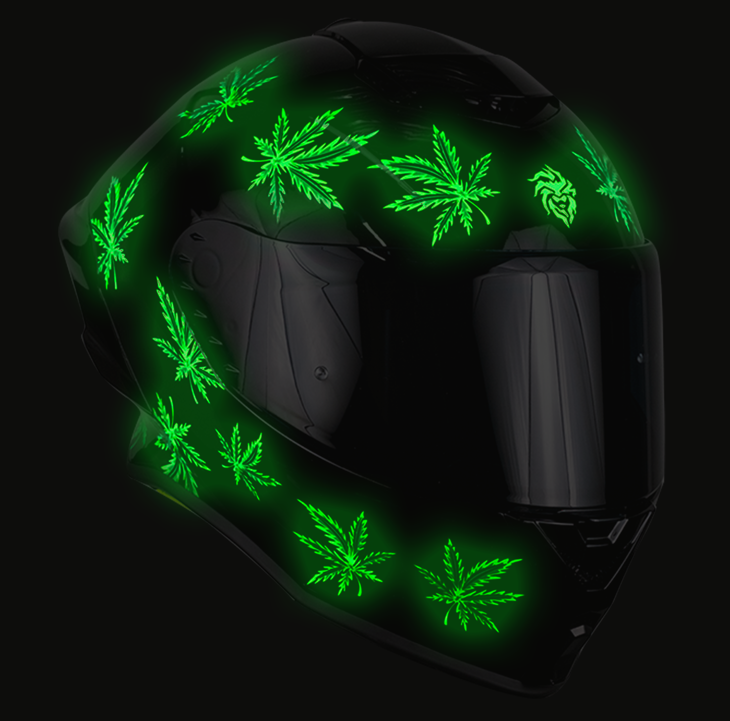 CASCO INTEGRAL BUSTER MARY JANE FLUORESCENTE NEGRO MATE KOV