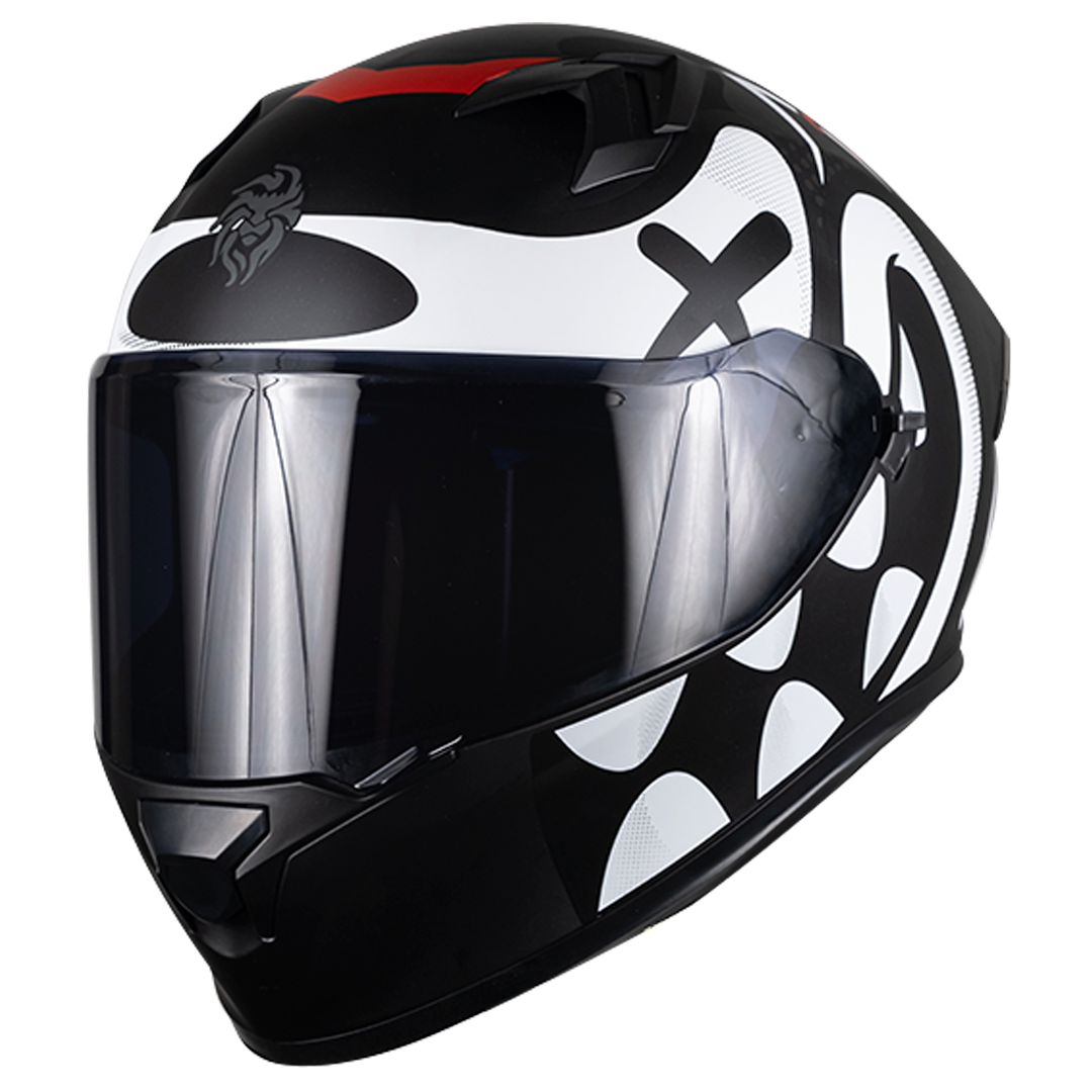 CASCO INTEGRAL PIXEL CRAZY BLANCO KOV