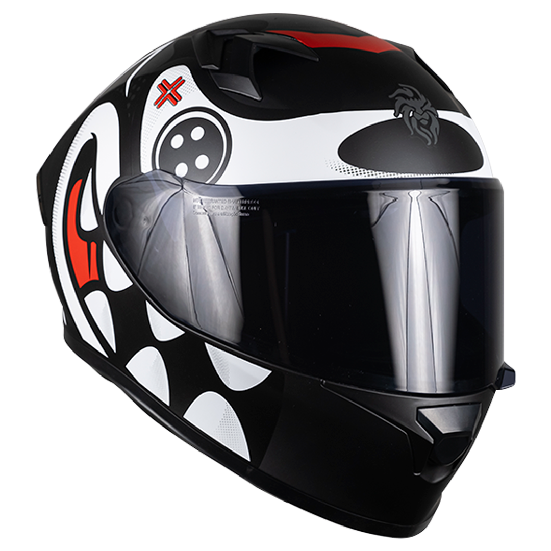 CASCO INTEGRAL PIXEL CRAZY BLANCO KOV