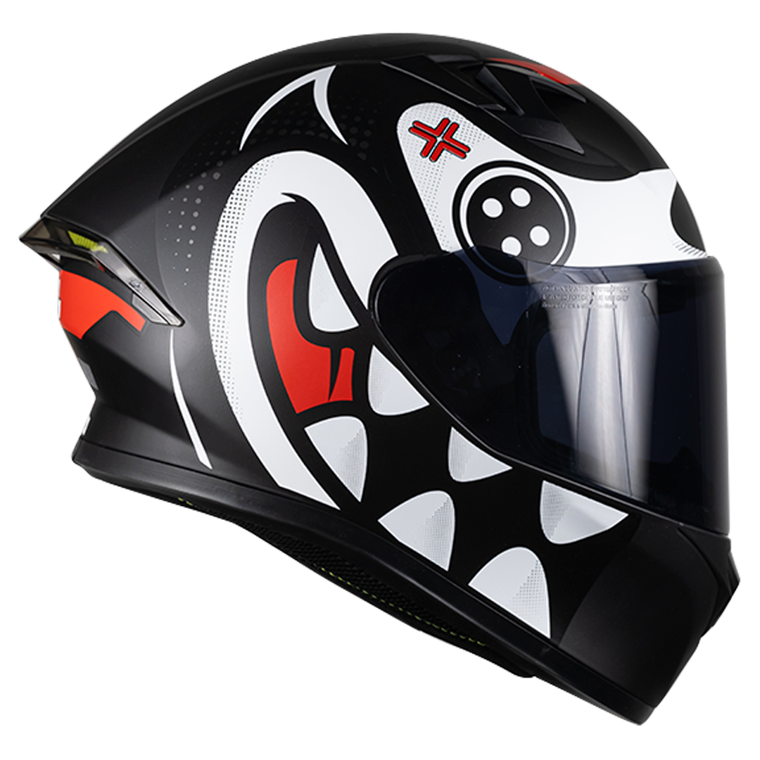 CASCO INTEGRAL PIXEL CRAZY BLANCO KOV