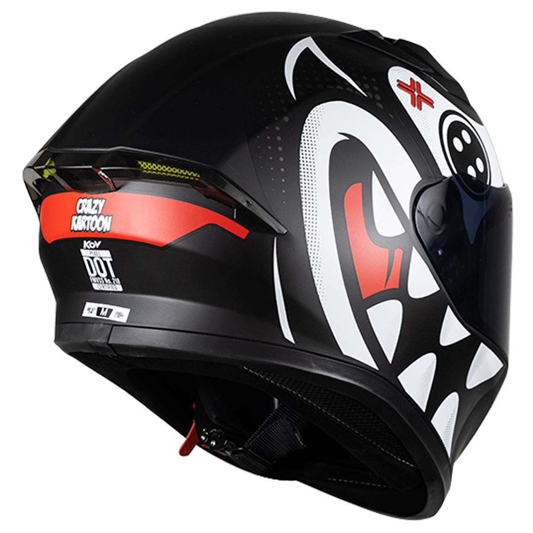 CASCO INTEGRAL PIXEL CRAZY BLANCO KOV