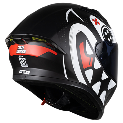 CASCO INTEGRAL PIXEL CRAZY BLANCO KOV