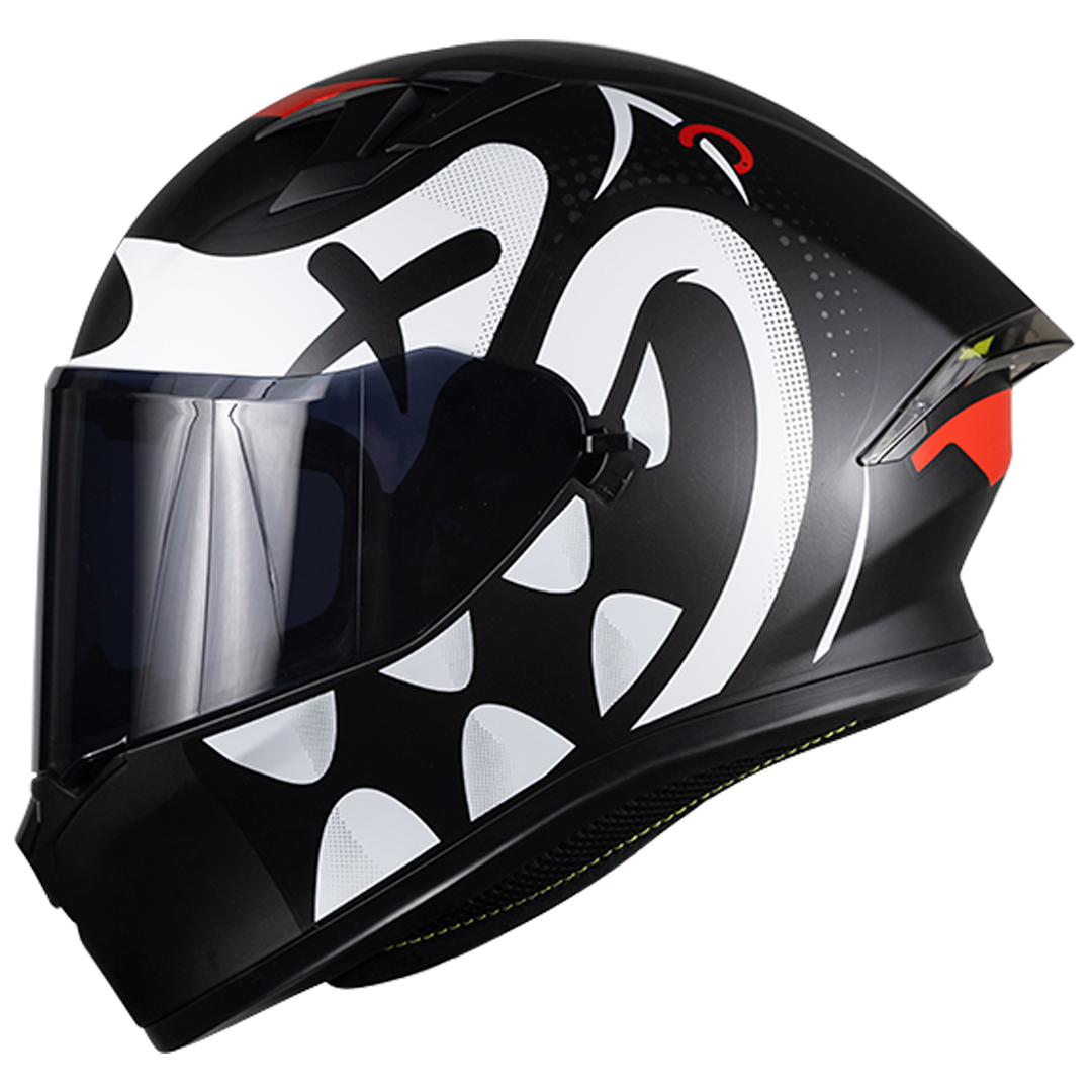 CASCO INTEGRAL PIXEL CRAZY BLANCO KOV