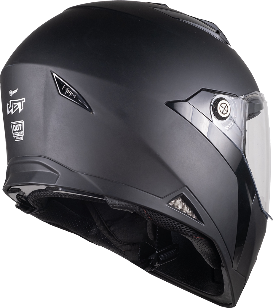 CASCO INTEGRAL JET SOLIDO NEGRO MATE KOV