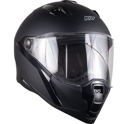 CASCO INTEGRAL JET SOLIDO NEGRO MATE KOV