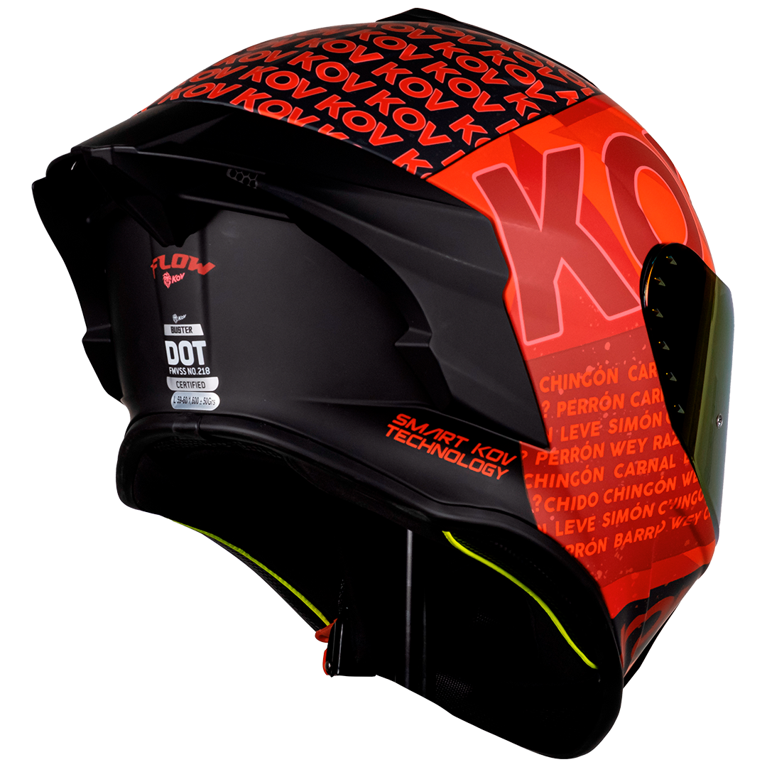 CASCO INTEGRAL BUSTER FLOW ROJO KOV