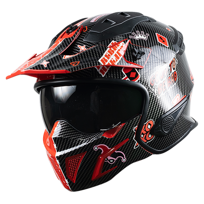 CASCO DC ROCK-O HARLEY QUINN ROJO