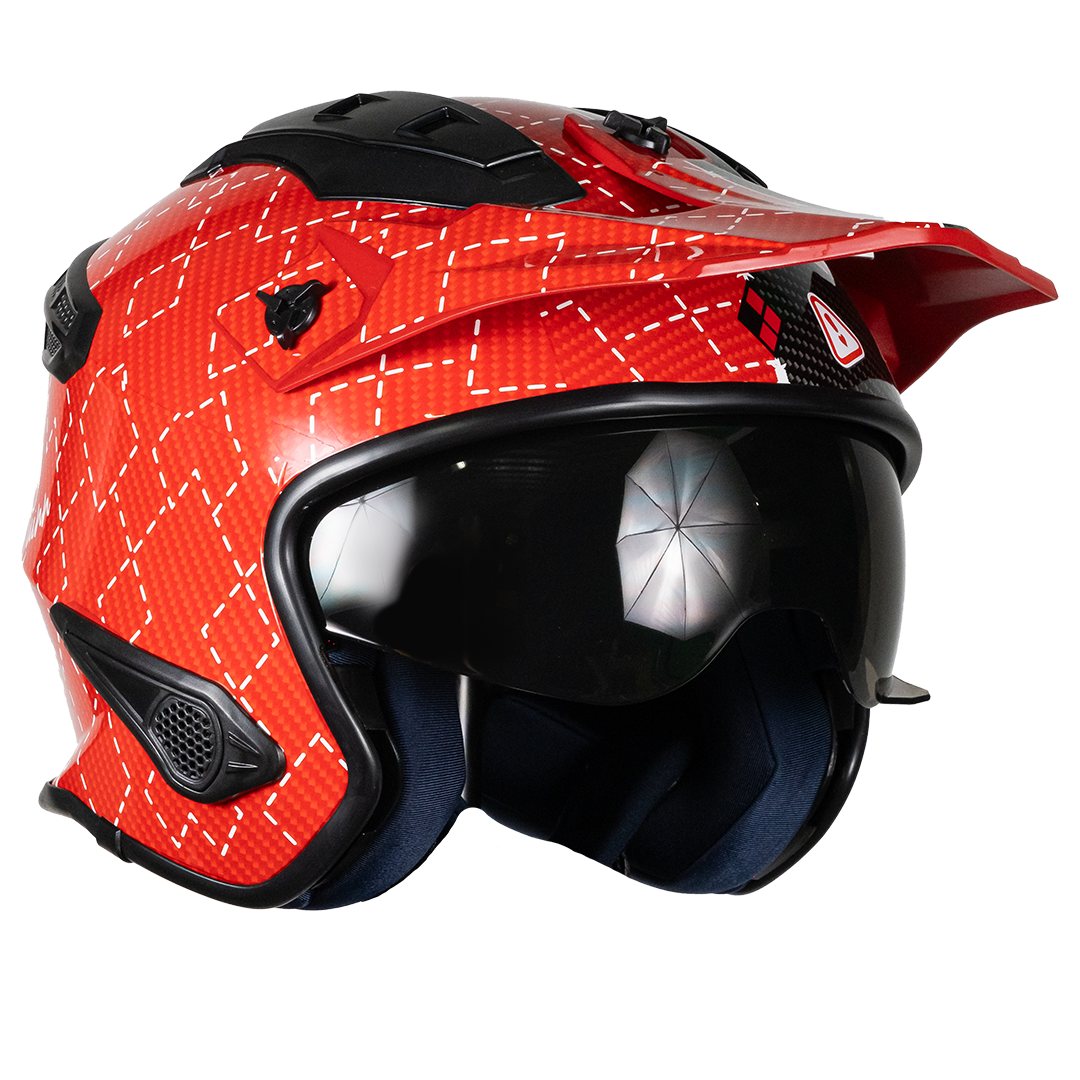 CASCO DC ROCK-O HARLEY QUINN ROJO