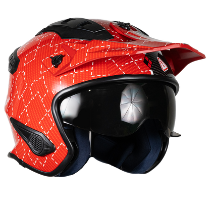 CASCO DC ROCK-O HARLEY QUINN ROJO