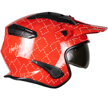 CASCO DC ROCK-O HARLEY QUINN ROJO