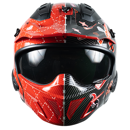 CASCO DC ROCK-O HARLEY QUINN ROJO