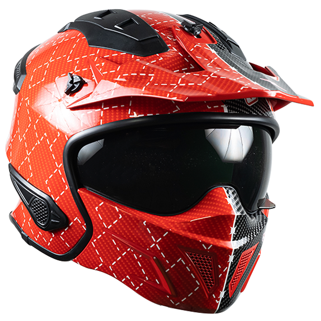 CASCO DC ROCK-O HARLEY QUINN ROJO