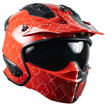 CASCO DC ROCK-O HARLEY QUINN ROJO