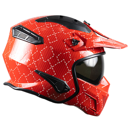 CASCO DC ROCK-O HARLEY QUINN ROJO