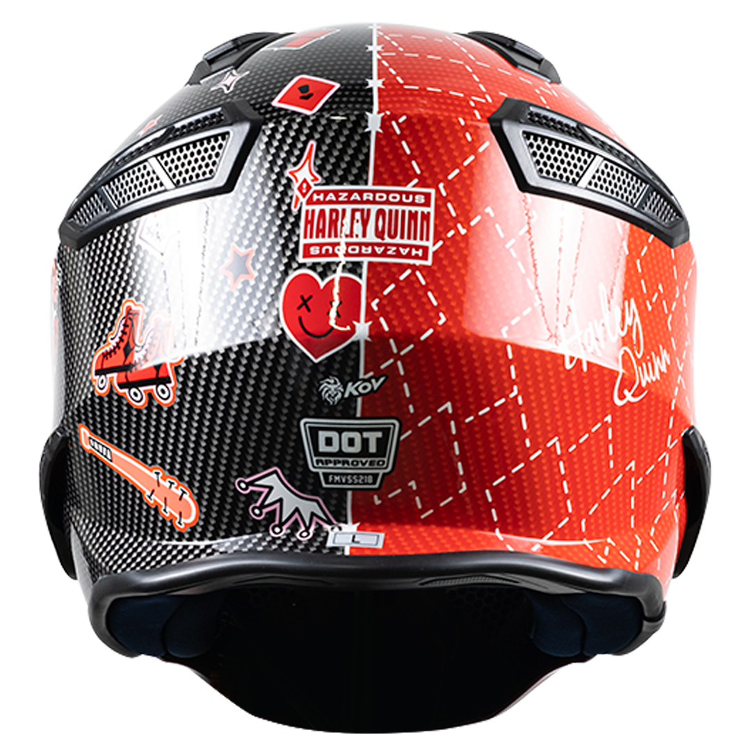 CASCO DC ROCK-O HARLEY QUINN ROJO