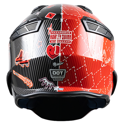 CASCO DC ROCK-O HARLEY QUINN ROJO