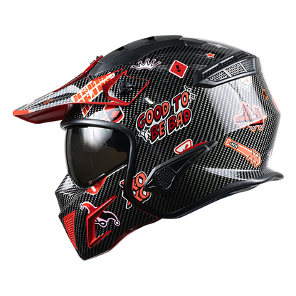 CASCO DC ROCK-O HARLEY QUINN ROJO