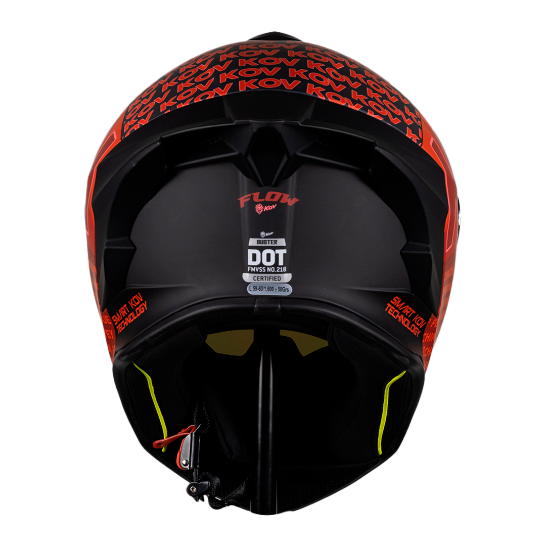 CASCO INTEGRAL BUSTER FLOW ROJO KOV