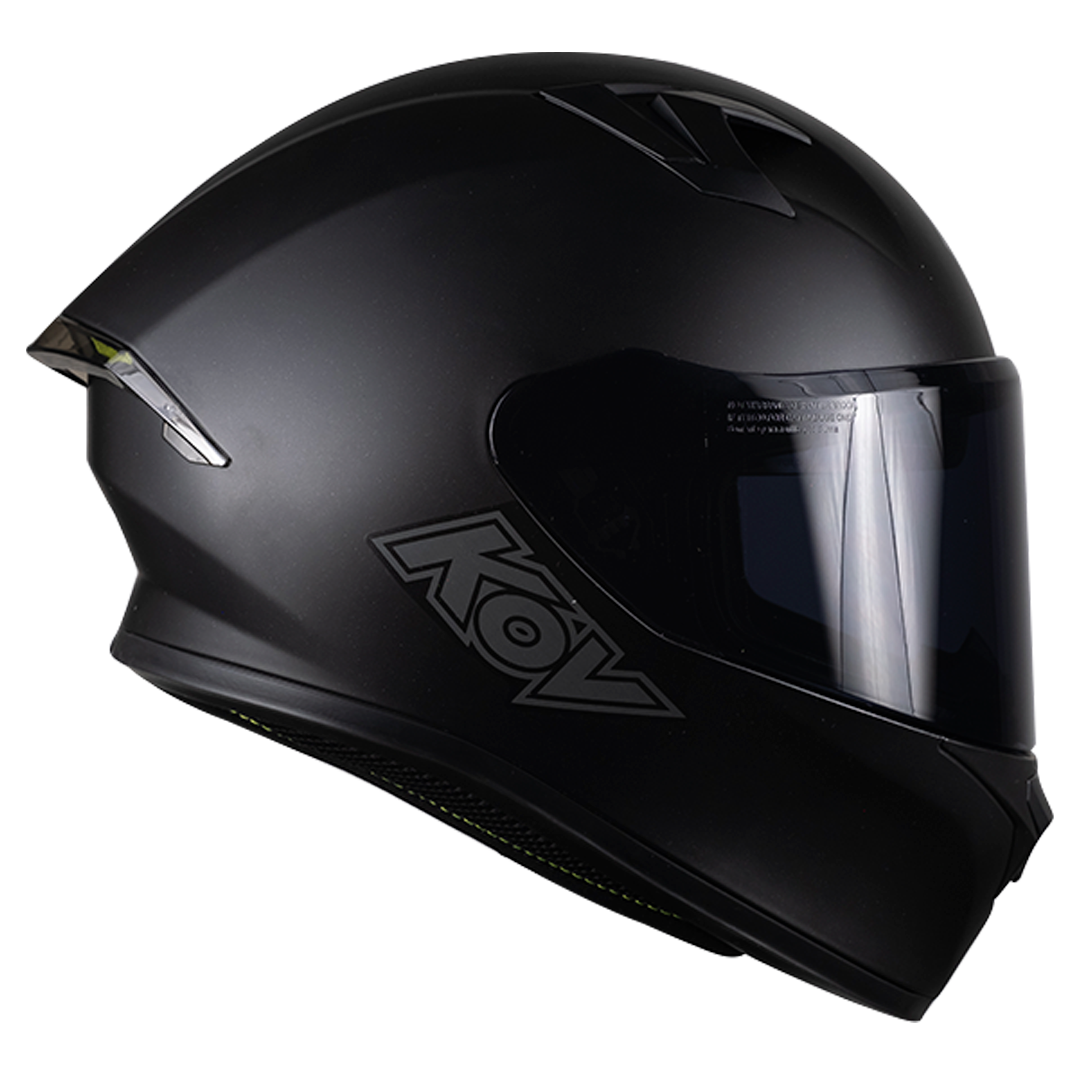 CASCO INTEGRAL PIXEL SOLIDO NEGRO MATE KOV