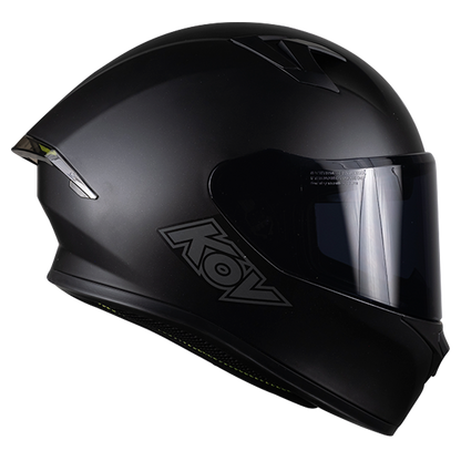 CASCO INTEGRAL PIXEL SOLIDO NEGRO MATE KOV