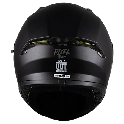 CASCO INTEGRAL PIXEL SOLIDO NEGRO MATE KOV