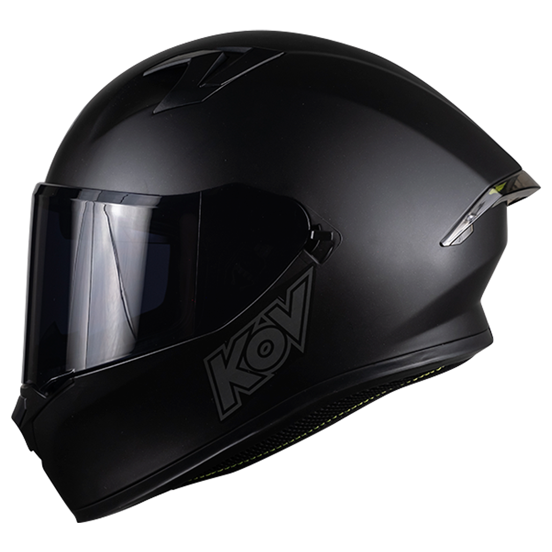 CASCO INTEGRAL PIXEL SOLIDO NEGRO MATE KOV