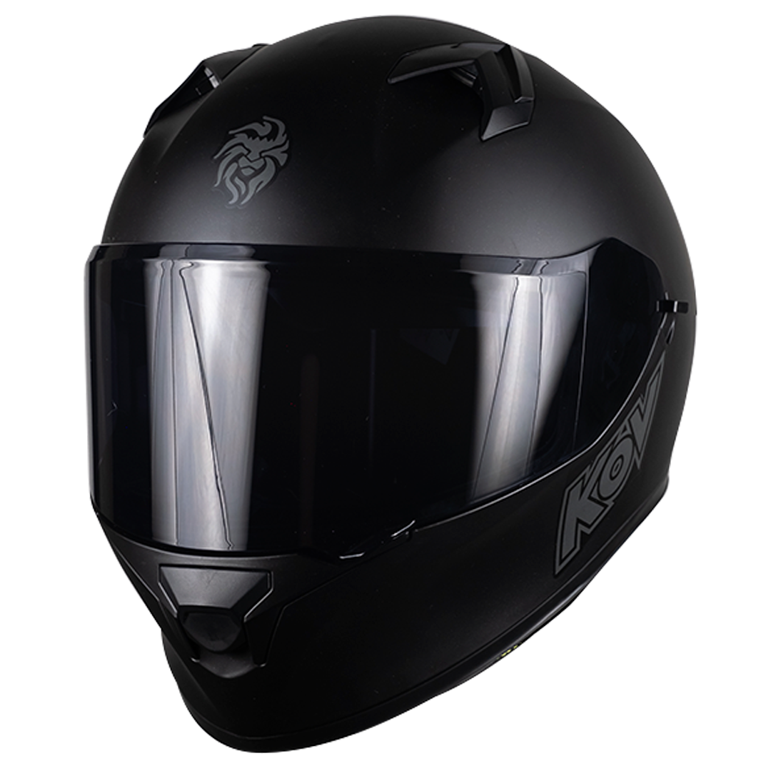 CASCO INTEGRAL PIXEL SOLIDO NEGRO MATE KOV