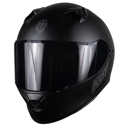 CASCO INTEGRAL PIXEL SOLIDO NEGRO MATE KOV