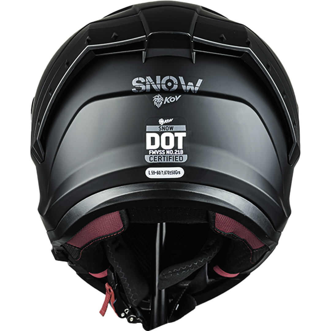 CASCO ABATIBLE SNOW SOLIDO NEGRO MATE KOV