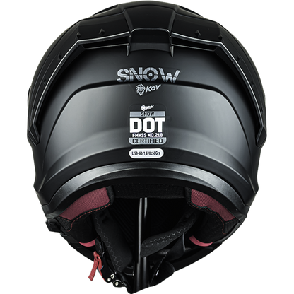 CASCO ABATIBLE SNOW SOLIDO NEGRO MATE KOV