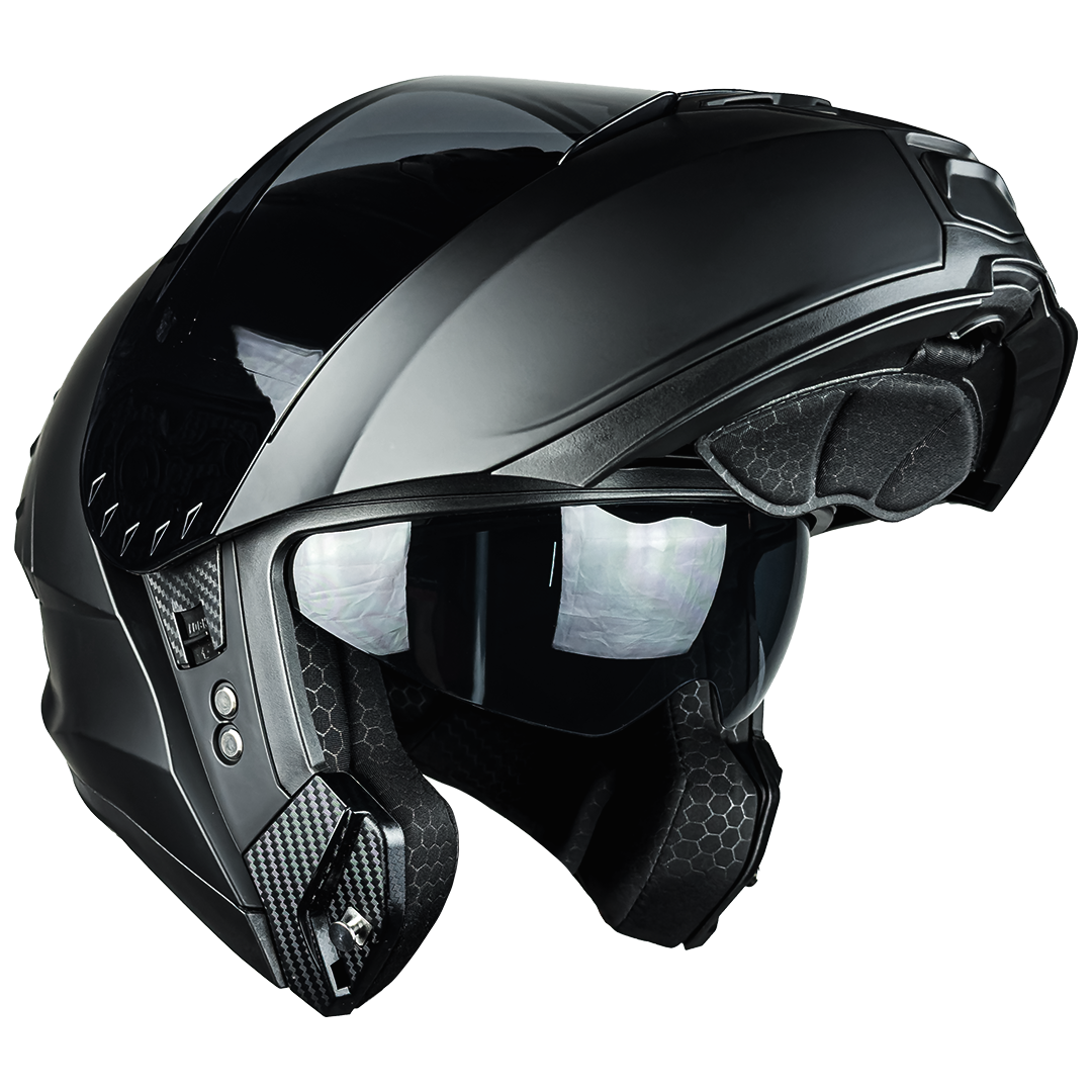 CASCO ABATIBLE SNOW SOLIDO NEGRO MATE KOV